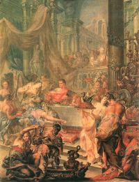 Platzer Johann Georg Cleopatra S Banquet canvas print