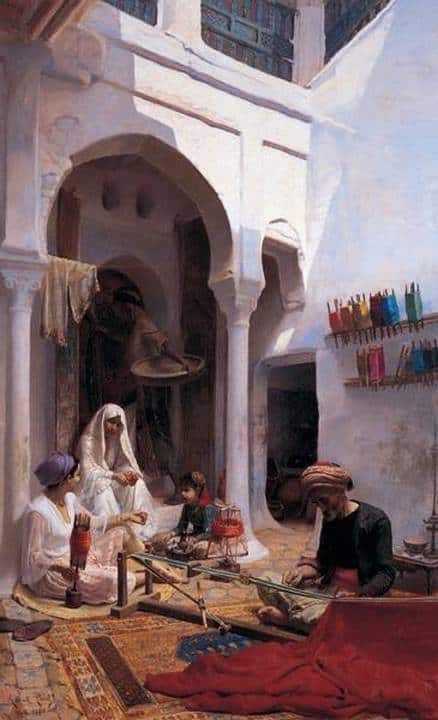 Point Armand Study Of An Interior In Algiers canvas print