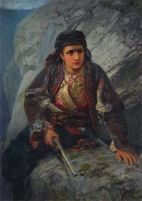 Polenov Vasily Dmitrievich The Herzegovian On Lookout 1876