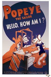 Popeye Hola ¿Cómo estoy 1940 Póster de la película