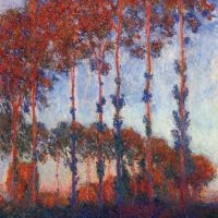 Poplars By Monet