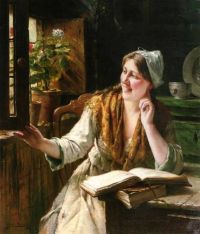 Portielje Edward A Beautiful Smile 1898 مطبوعة على القماش