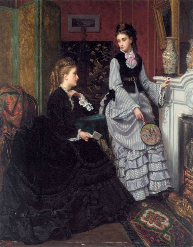 Portielje Edward A Moment By The Fire 1890 canvas print