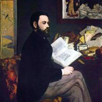 Portret van Emile Zola door Manet