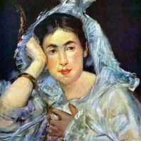 Retrato de Marguerite de Conflans por Manet