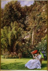 Poynter Edward John in einem Garten 1891