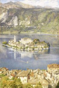 Poynter Edward John Isola San Giulio Lago D Orta 1898 canvas print
