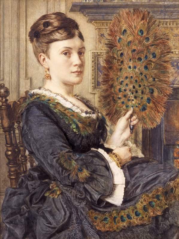 Poynter Edward John Portrait Of Elizabeth Courtauld 1871 canvas print