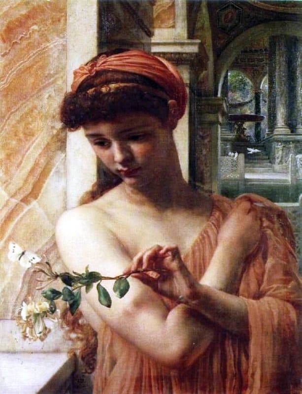 Poynter Edward John Psyche In The Temple Of Love 1882 canvas print