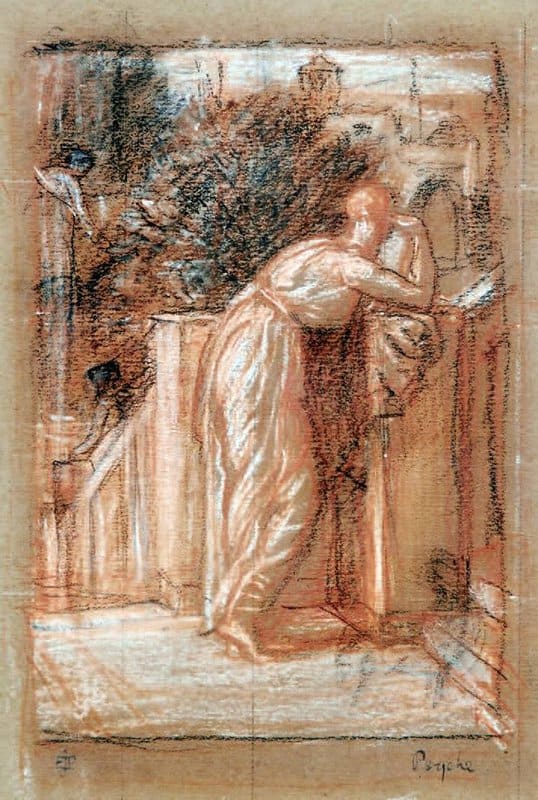 Poynter Edward John Study For The Psyche Salver Ca. 1876 canvas print