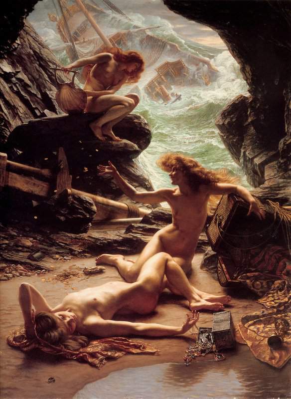 Poynter Edward John The Cave Of The Storm Nymphs 1903 canvas print