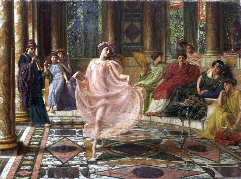 Poynter Edward John The Ionian Dance Motus Doceri Gaudet Ionicos Matura Virgo Et Fingitur Artibus 1895 canvas print