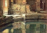 Poynter Edward John The Roman Circular Bath At Bath canvas print