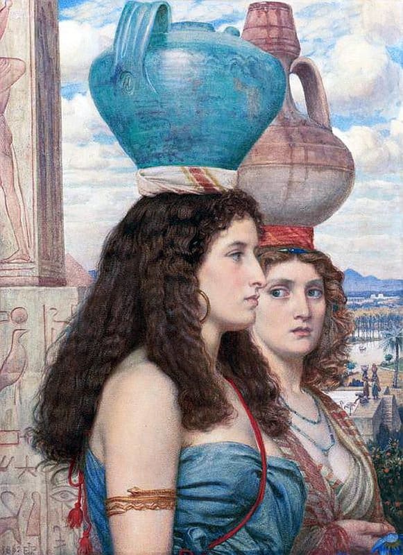 Poynter Edward John The Water Carriers Of The Nile 1862 canvas print