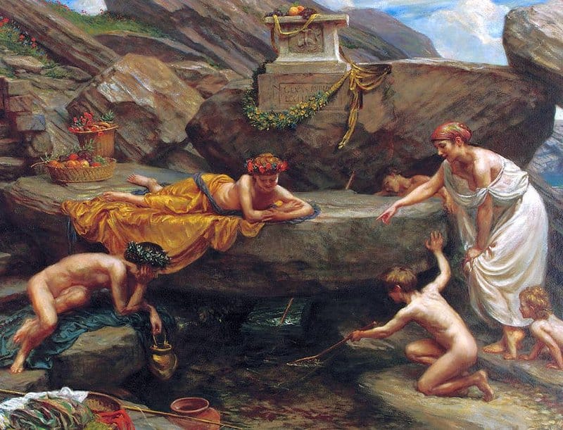 Poynter Edward John The Wonders Of The Deep.an Idyll canvas print