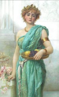 Prescott Davies Norman Classical Maiden 1899 canvas print