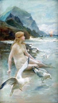 Prescott Davies normannische Meerjungfrau 1904
