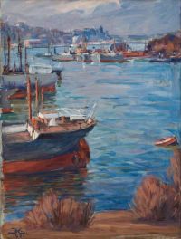 Prins Eugen Harbour Scene canvas print