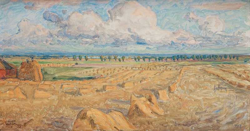Prins Eugen Harvest Time Scene From Orberga Sweden canvas print