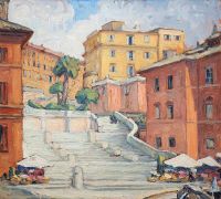 Prins Eugen Spanish Steps canvas print