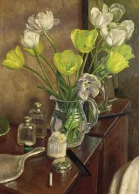 Prins Eugen Tulips On The Dressing Table Ca. 1929