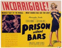 Stampa su tela Prison Without Bars 1938 Movie Poster