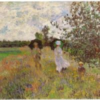 Paseo A Argenteuil 1875 de Monet