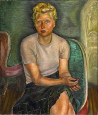 Prudence Heward Portrait Of Mrs. Zimmerman 1943