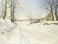 Pryn Harald Eine schneebedeckte Straße