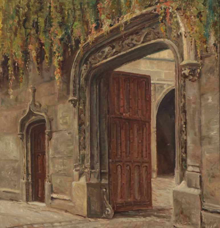 Pryn Harald From Musee De Cluny I Paris 1925 canvas print