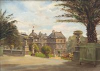Pryn Harald Summer Day At Palais Du Luxembourg In Paris 1925