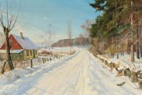 Pryn Harald Winterlandscape From Gribskov canvas print