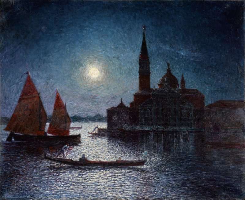 Puigaudeau Ferdinand Du Venise San Giorgio Au Clair De Lune 1904 canvas print
