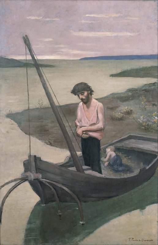 Puvis De Chavannes Pierre Poor Fisherman Ca. 1887 92 canvas print