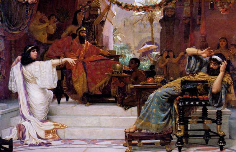 Rae Henrietta Esther Denouncing Haman To King Ahasuerus 1888 canvas print