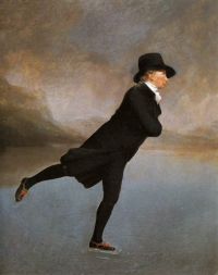 Raeburn Henry Reverend Robert Walker Skating On Duddingston Loch Ca. 1795 canvas print