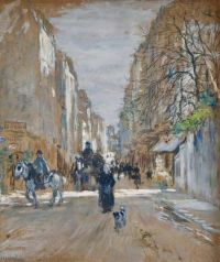 Raffaelli Jean Francois Below Montmartre Ca. 1890 canvas print