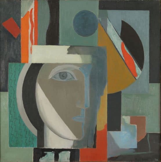 Tableaux sur toile, reproduction de Ragnhild Kaarbo Composition With Head C. 1925