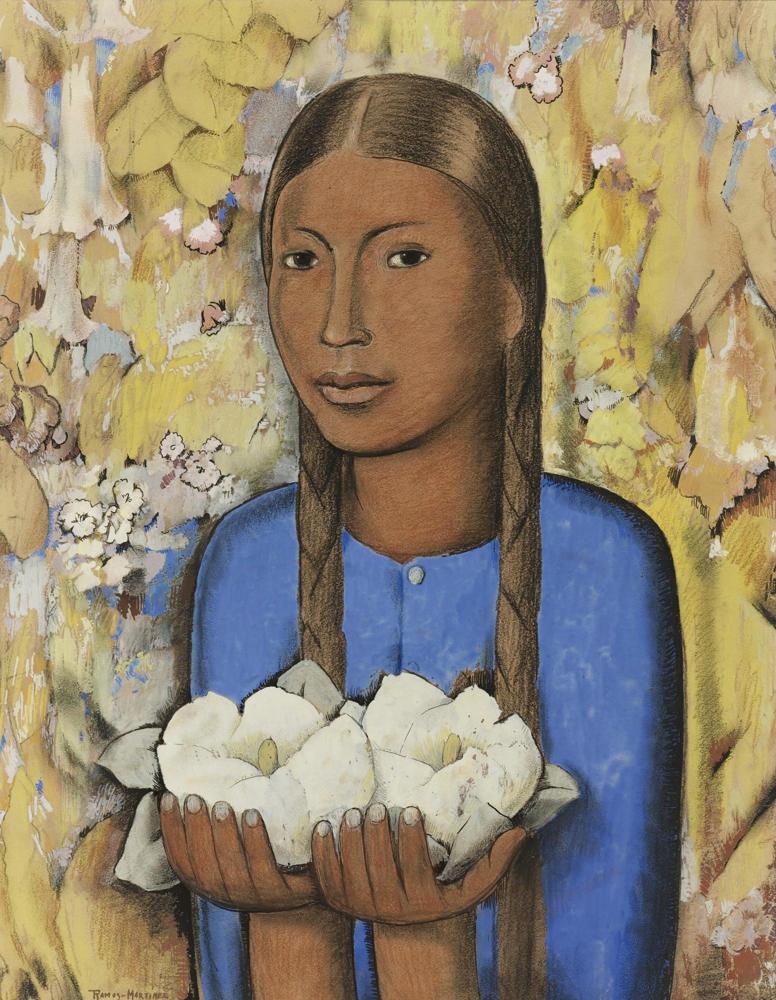 Ramos Marti Nez Alfredo La Nin A De Las Flores Blancas canvas print