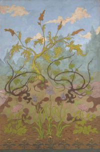 Ranson Paul Iris Et Grandes Fleurs Jaunes Et Mauves 1899 canvas print