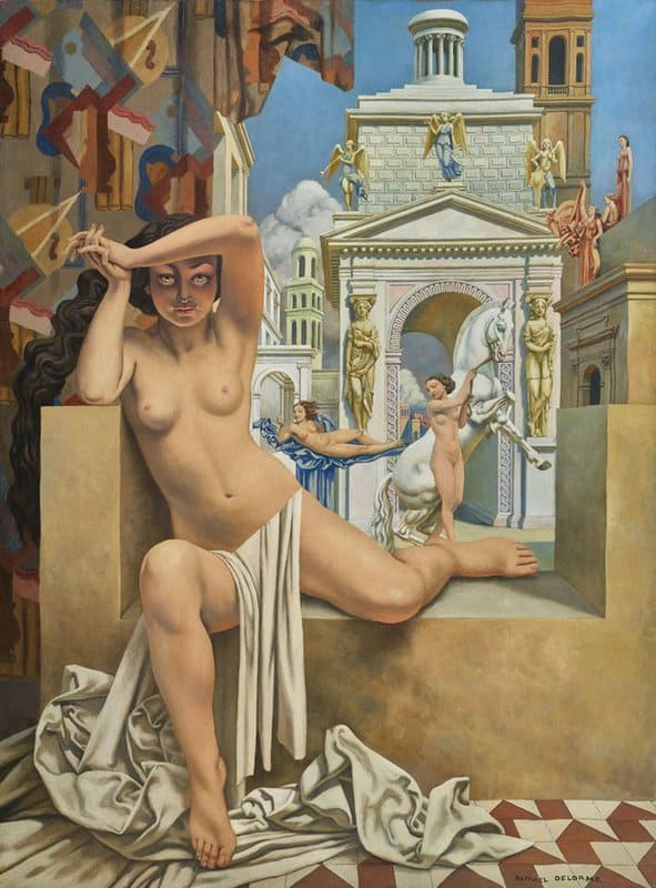 Tableaux sur toile, reproduction de Raphael Delorme La Vestale Au Temple