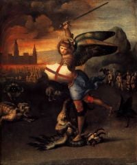 Raphael Saint Michael And The Dragon canvas print