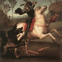 Raphael St George Fighting The Dragon