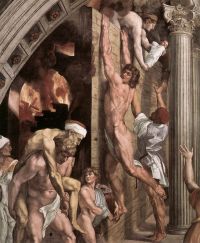 Raphael The Fire In The Borgo - Detail canvas print