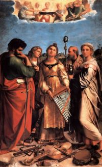 Raphael The Saint Cecilia Altarpiece canvas print