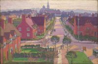 Ratcliffe William Hampstead Garden Suburb From Willifield Way Ca .1914 canvas print