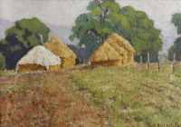 Ratcliffe William Haystacks canvas print