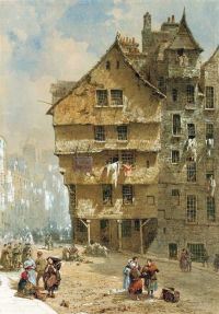 Rayner Louise Ingram Head Of The West Bow Edinburgh canvas print