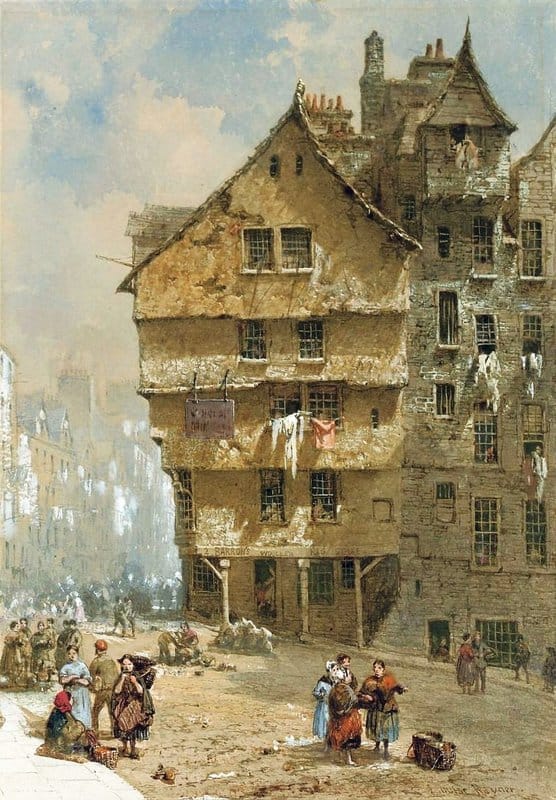 Rayner Louise Ingram Head Of The West Bow Edinburgh canvas print