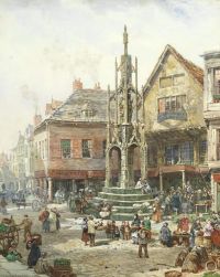 Rayner Louise Ingram The Buttermarket Winchester canvas print